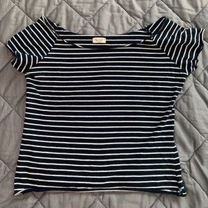 Blue striped Brandy Melville top